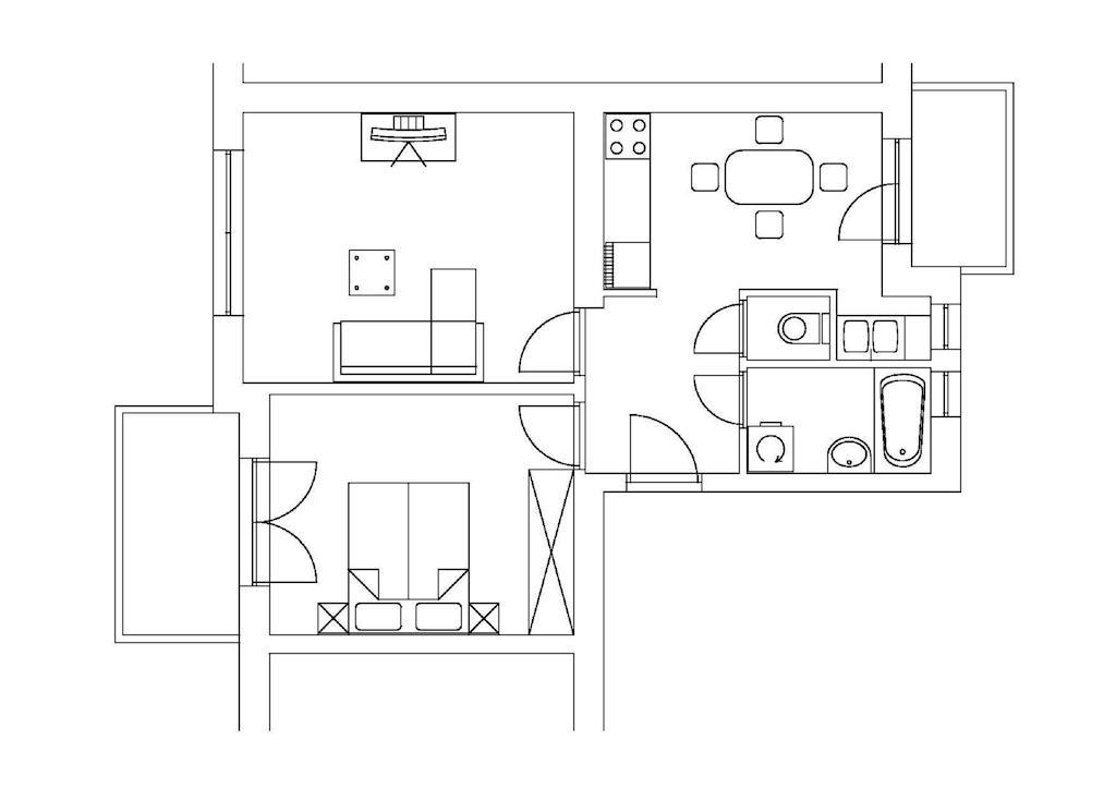 Apartment Grga Zagreb Rum bild